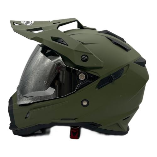THH (ティーエイチエイチ) オフロードフルフェイスヘルメット グリーン SIZE XL PSCマーク(バイク用ヘルメット)有