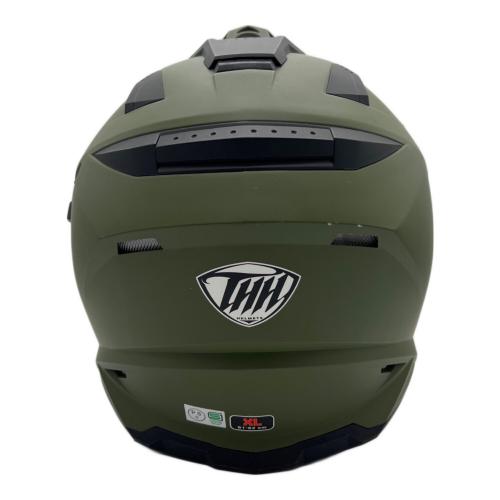 THH (ティーエイチエイチ) オフロードフルフェイスヘルメット グリーン SIZE XL PSCマーク(バイク用ヘルメット)有