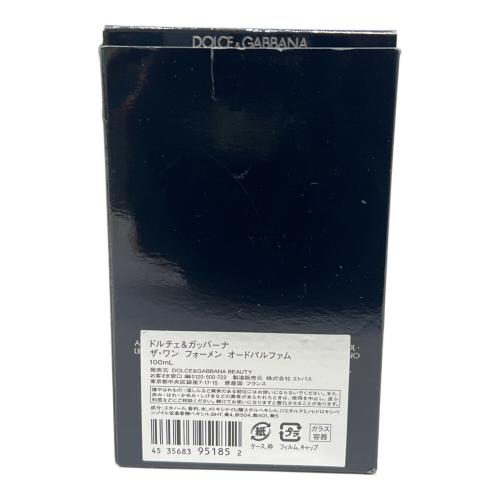 DOLCE & GABBANA (ドルチェ＆ガッバーナ) オードパルファム 100ml 残量80%-99% THE ONE FOR MEN