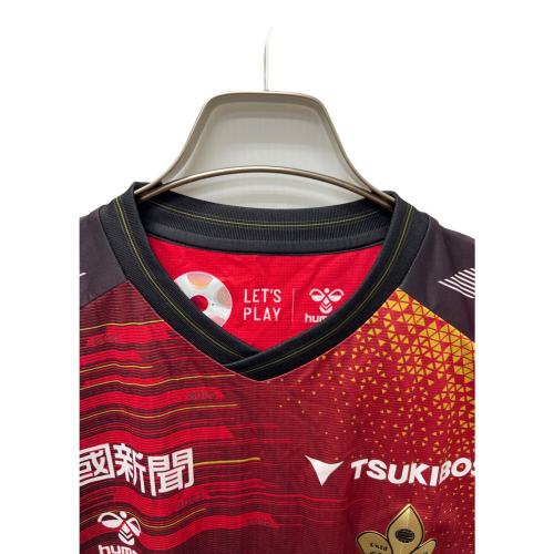 hummel (ヒュンメル) サッカーユニフォーム 勝ちユニ メンズ SIZE L レッド×ブラック