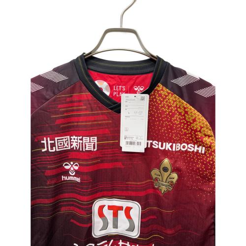 hummel (ヒュンメル) サッカーユニフォーム 勝ちユニ メンズ SIZE L レッド×ブラック