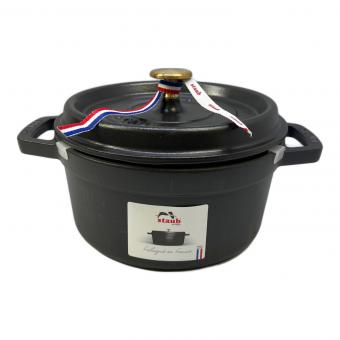 Staub (ストウブ) 両手鍋 20cm ブラック ラウンド