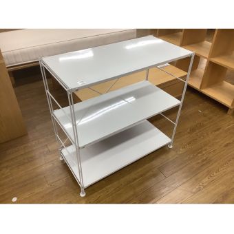 無印良品 (ムジルシリョウヒン) ユニットシェルフ グレー 3段 ハガレ有