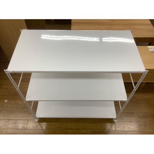 無印良品 (ムジルシリョウヒン) ユニットシェルフ グレー 3段 ハガレ有