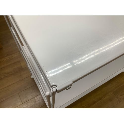 無印良品 (ムジルシリョウヒン) ユニットシェルフ グレー 3段 ハガレ有