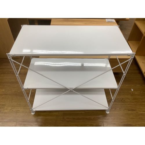 無印良品 (ムジルシリョウヒン) ユニットシェルフ グレー 3段 ハガレ有