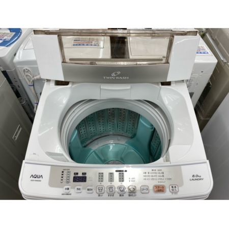 AQUA (アクア) 全自動洗濯機 79 8.0kg AQW-VW80G 2018年製 50Hz／60Hz
