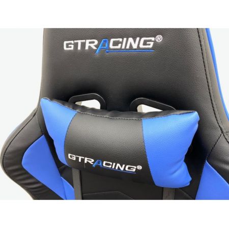 GTRACING ゲーミング座椅子 ブルー 180度リクライニング