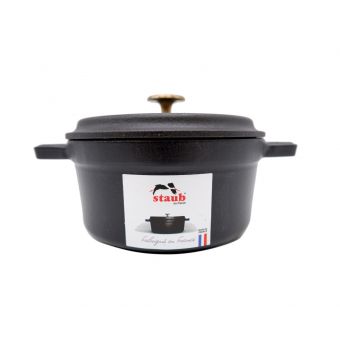 Staub (ストウブ) ココットラウンド 10cm ブラック
