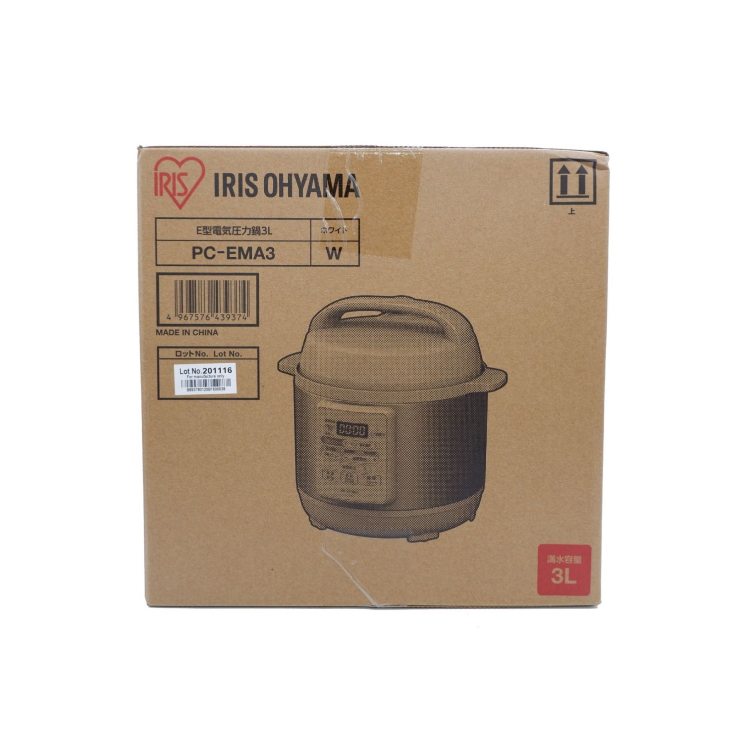 IRIS OHYAMA (アイリスオーヤマ) 電気圧力鍋 PC-EMA3 3L 程度S(未使用品) 未使用品｜トレファクONLINE