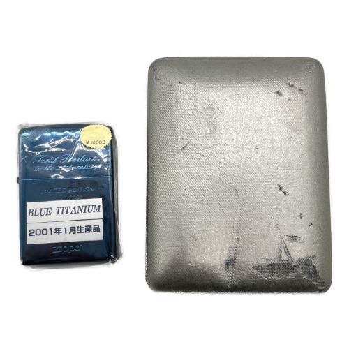 ZIPPO 2001年製造 BLUE TITANIUM