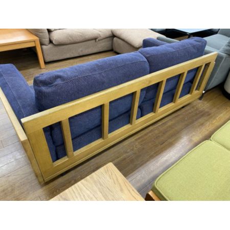 ACME Furniture (アクメファニチャー) 3人掛けソファー ナチュラル×ネイビー オーク材×スチール×ファブリック  CORONADO