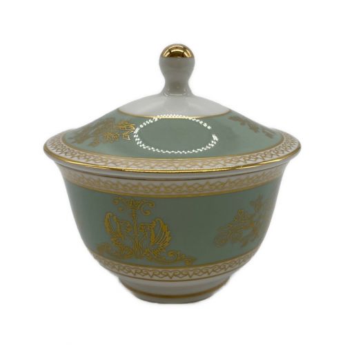 Wedgwood　蓋付オリエンタルティーカップ　コロンビア・セージグリーン