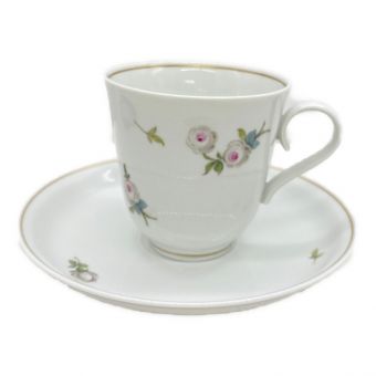 Meissen (マイセン) カップ&ソーサー 018913/33572 淵ヨゴレ有 ホワイトミニローズ