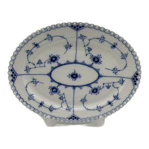 ROYAL COPENHAGEN (ロイヤル・コペンハーゲン) オーバルプレート 1/1147 ブルーフルーテッド・フルレース