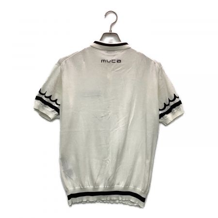 muta MARINE (ムータマリン) ニットポロシャツ メンズ SIZE L ホワイト ゴルフウェア