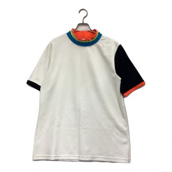 decembermay (ディセンバーメイ) ゴルフウェア(トップス) メンズ SIZE XL ホワイト×ブラック×オレンジ Double collar Mock neck 1-305-0129