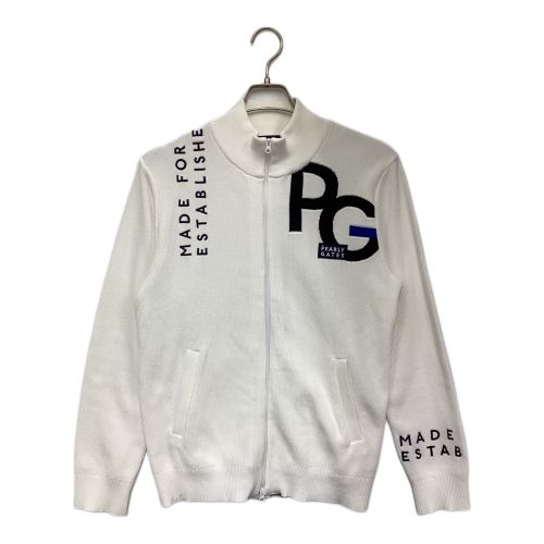 PEARLY GATES (パーリーゲイツ) ゴルフウェア(トップス) メンズ SIZE M ホワイト ジップジャケット 053-2172201