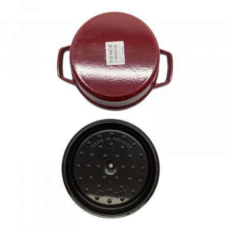 Staub (ストウブ) ピコ ココットラウンド ボルドー 20cm｜トレファクONLINE