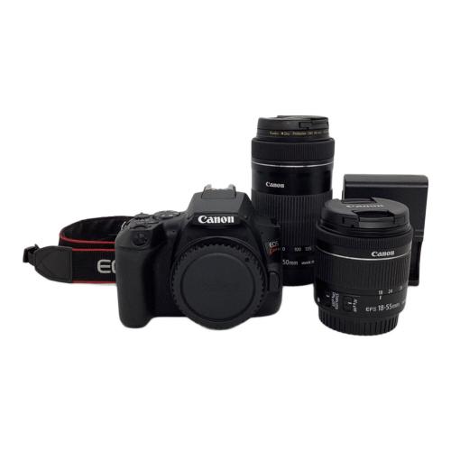 CANON (キヤノン) デジタル一眼レフカメラ ダブルズームキット EOS kiss X10 2580万画素 APS-C/22.3mm×14.9mm 専用電池 -