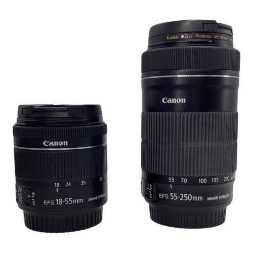 CANON (キヤノン) デジタル一眼レフカメラ ダブルズームキット EOS kiss X10 2580万画素 APS-C/22.3mm×14.9mm 専用電池 -