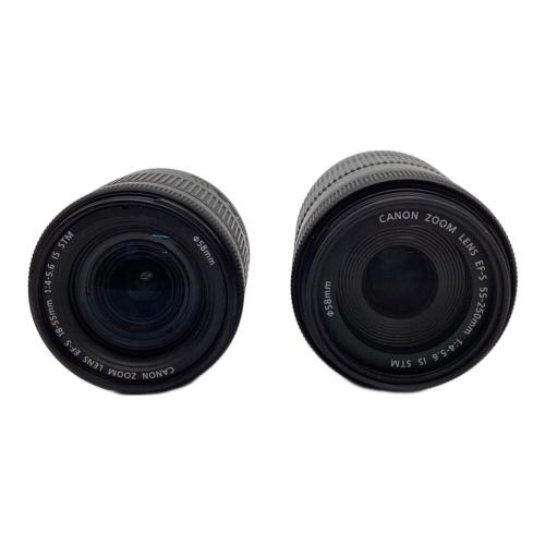 CANON (キヤノン) デジタル一眼レフカメラ ダブルズームキット EOS kiss X10 2580万画素 APS-C/22.3mm×14.9mm 専用電池 -