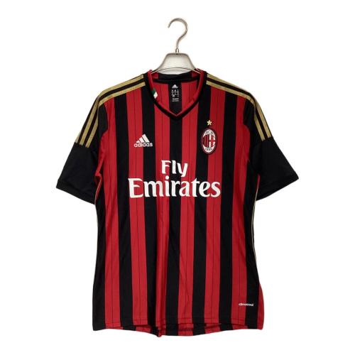 adidas (アディダス) サッカーユニフォーム メンズ ブラック×レッド ACミラン 本田圭佑 ♯10