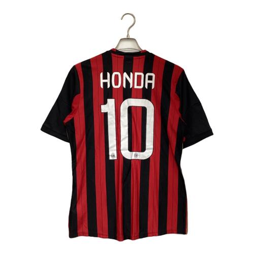 adidas (アディダス) サッカーユニフォーム メンズ ブラック×レッド ACミラン 本田圭佑 ♯10