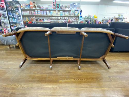 karimoku (カリモク) 3人掛けソファー ブラウン×マルチカラー 花柄 コロニアル