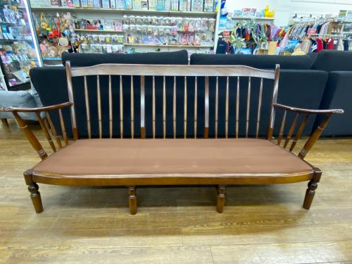 karimoku (カリモク) 3人掛けソファー ブラウン×マルチカラー 花柄 コロニアル