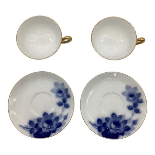 大倉陶園 (オオクラトウエン) カップ&ソーサーセット ブルーローズ(8011)