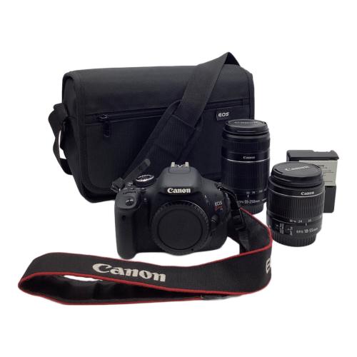 CANON (キヤノン) 一眼レフカメラ デジタル一眼レフカメラ EOS Kiss X5 レンズ EF-S18-55 55-250 セット