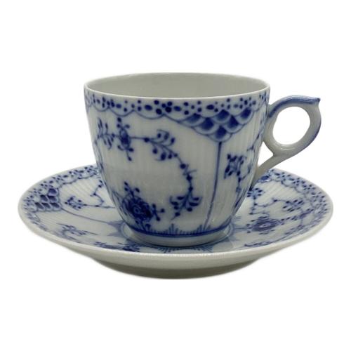 ROYAL COPENHAGEN (ロイヤル・コペンハーゲン) コーヒーカップ&ソーサー ブルーフルーテッド・ハーフレース