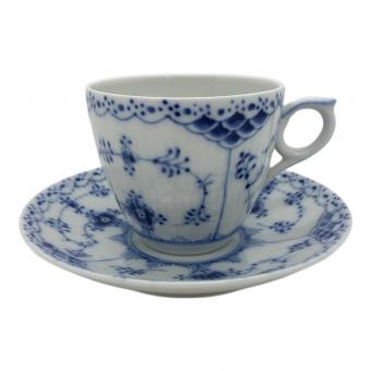 ROYAL COPENHAGEN (ロイヤル・コペンハーゲン) カップ&ソーサー ブルーフルーテッド・ハーフレース