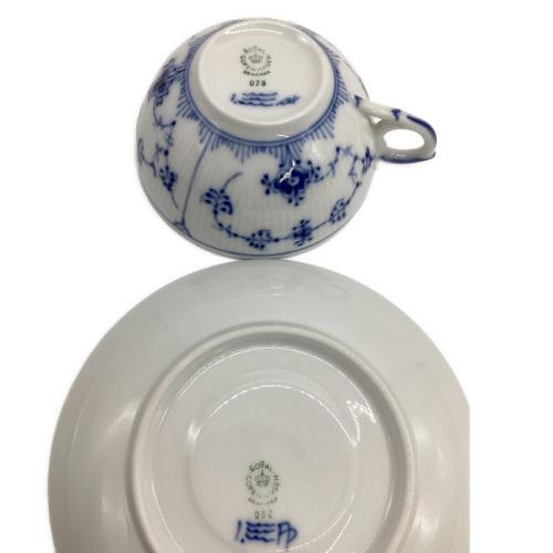 ROYAL COPENHAGEN (ロイヤル・コペンハーゲン) ティーカップ&ソーサー ブルーフルーテッド・プレイン