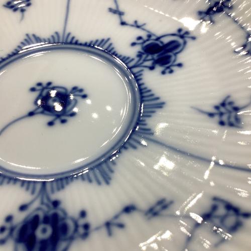 ROYAL COPENHAGEN (ロイヤル・コペンハーゲン) ティーカップ&ソーサー ブルーフルーテッド・プレイン