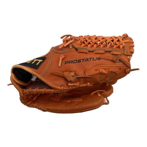ZETT (ゼット) 軟式グラブ PRO STATUS（プロステイタス）内野手用 ブラウン BRGA30820 日本製