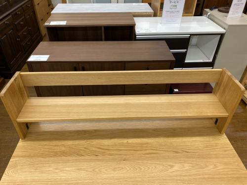 無印良品 (ムジルシリョウヒン) オーク無垢材デスク(上置き棚付き)