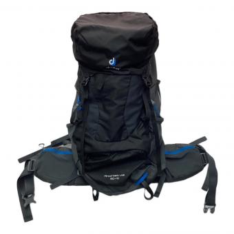 deuter (ドイター) バックパック ブラック×ブルー Aircontact lite 50+10（エアコンタクトライト50+10）