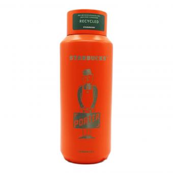 STARBUCKS COFFEE (スターバックスコーヒー) PORTER（ポーター）リサイクルステンレスボトル マットオレンジ 355ml 未使用品