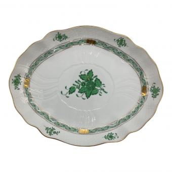 Herend (ヘレンド) オーバルプレート アポニーグリーン