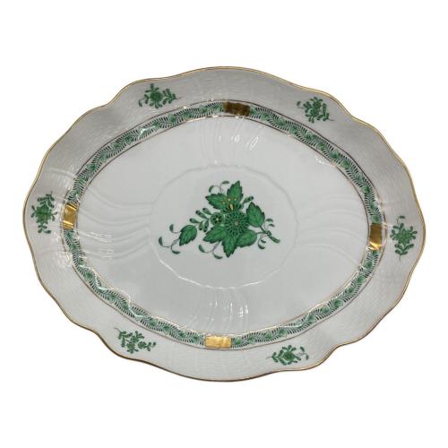 Herend (ヘレンド) オーバルプレート アポニーグリーン