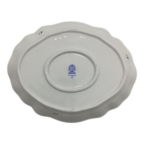 【新品】HEREND ヘレンド アポニー グリーン オーバルプレート　希少 ヘレンド（Herend）アポニーグリーン オーバルディッシュ(L)【西洋