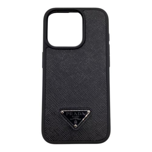 PRADA (プラダ) iPhone15 Pro ケース サフィアーノ  ブラック 2ZH181