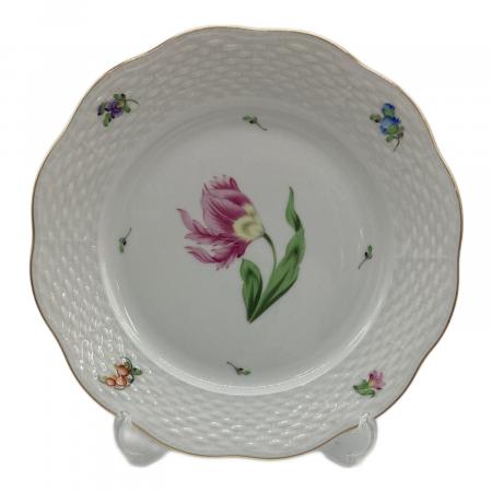 未使用近☆ヘレンド バコニーの春 ピンクのチューリップ 花 プレート