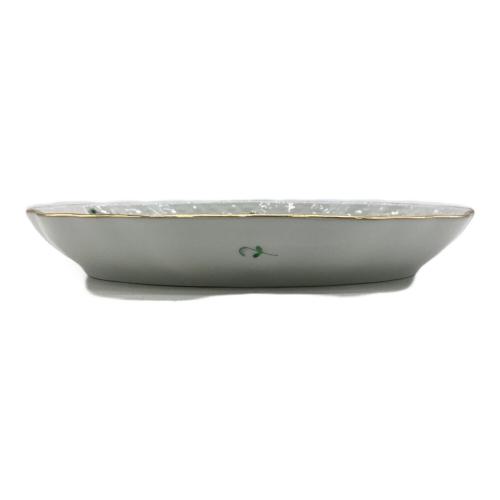 Herend (ヘレンド) オーバルディッシュ グリーン アピシウスハーブ