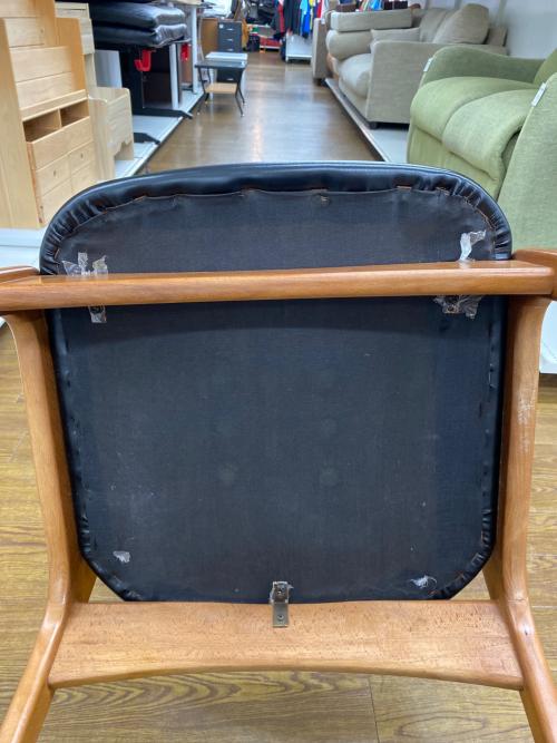 アサヒファニチュア ダイニングチェアー ブラック×ブラウン 175