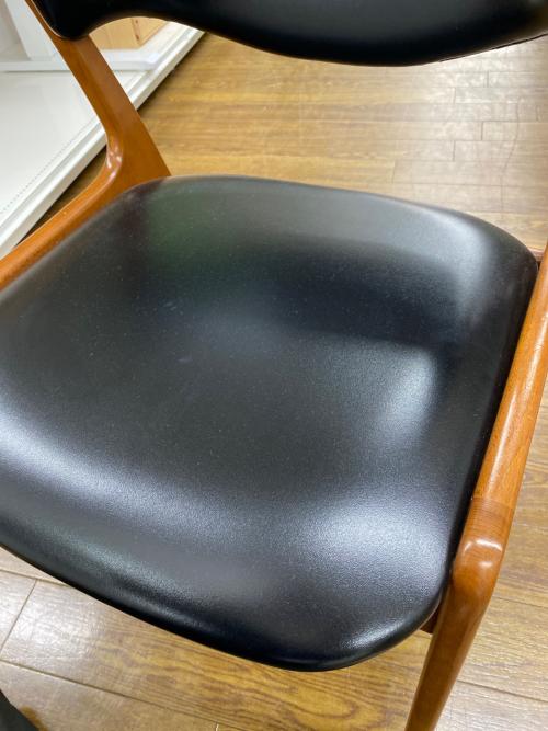 アサヒファニチュア ダイニングチェアー ブラック×ブラウン 175