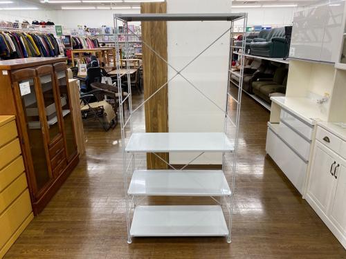 無印良品 (ムジルシリョウヒン) スチールユニットシェルフ グレー