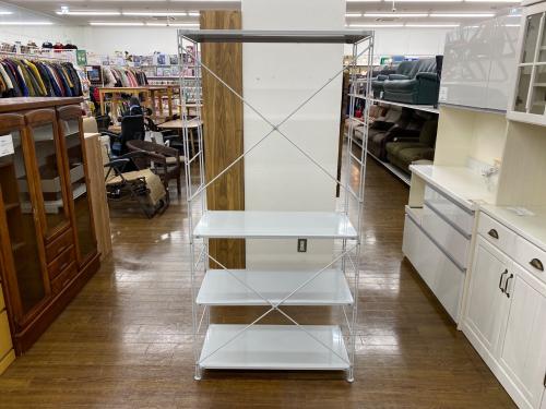 無印良品 (ムジルシリョウヒン) スチールユニットシェルフ グレー